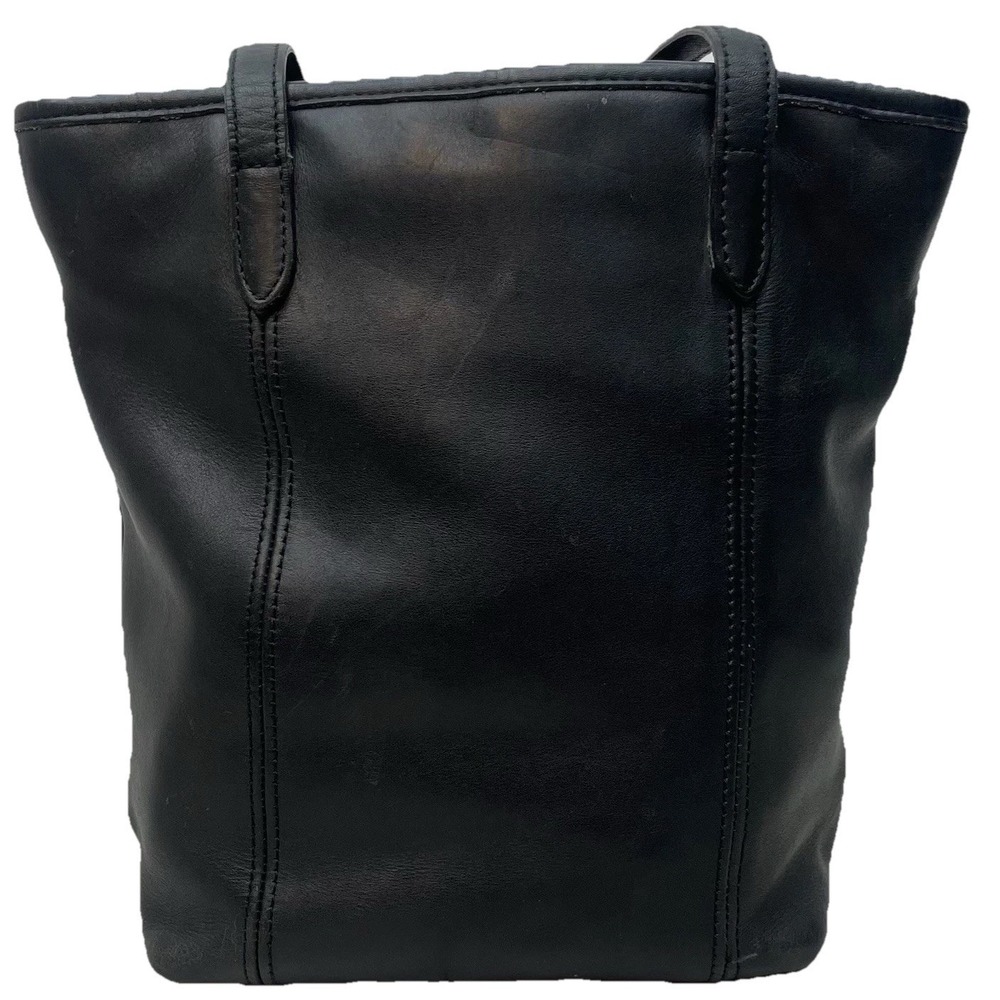 Coach Vintage Lunch Tote 9077 Black Leather Shoulder Bag Handbag Mexico READ